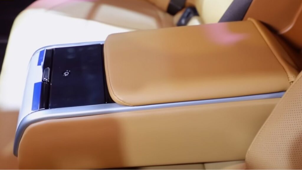 new toyota camry 2024 interior rear touch panel