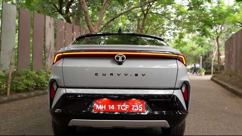 tata curvv ev rear view
