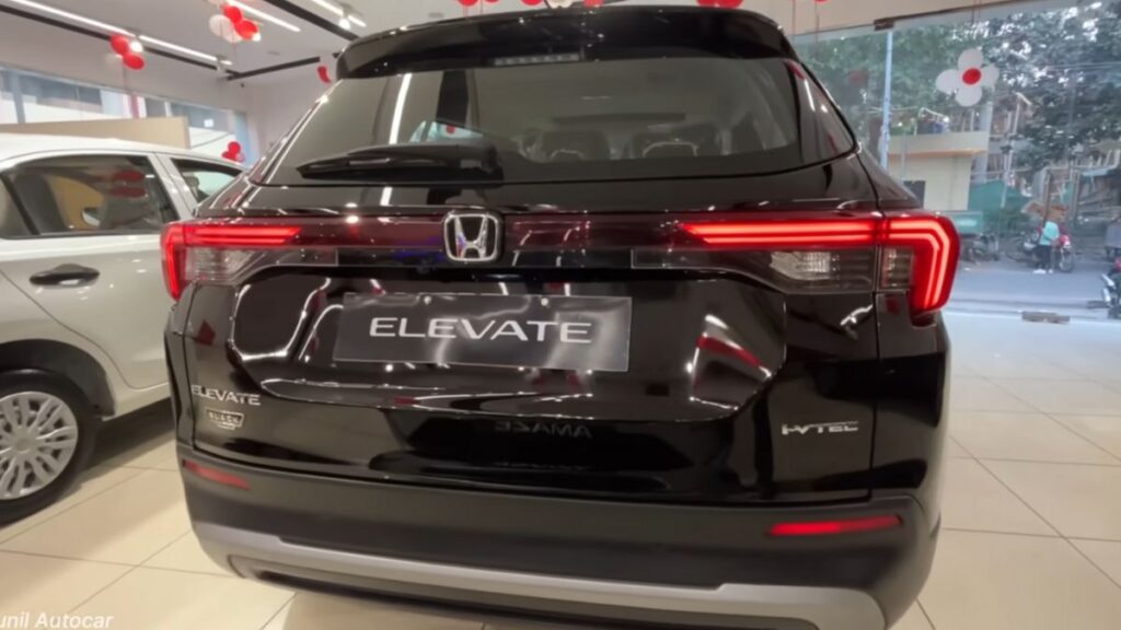 honda elevate black edition rear view