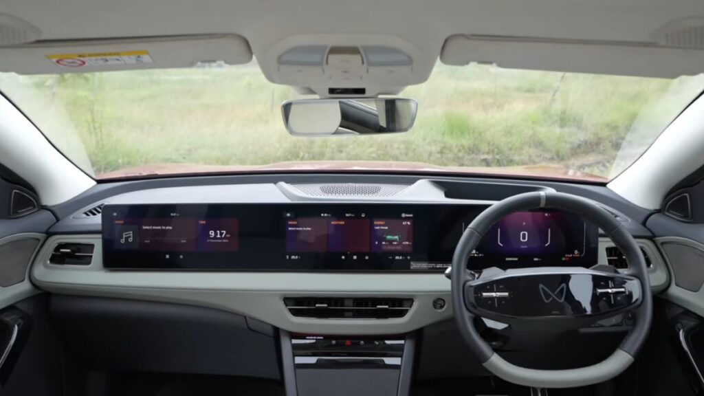 mahindra xev 9e interior